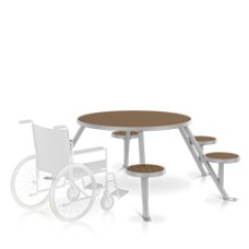 Round Picnic Table - Seats 6 - ADA